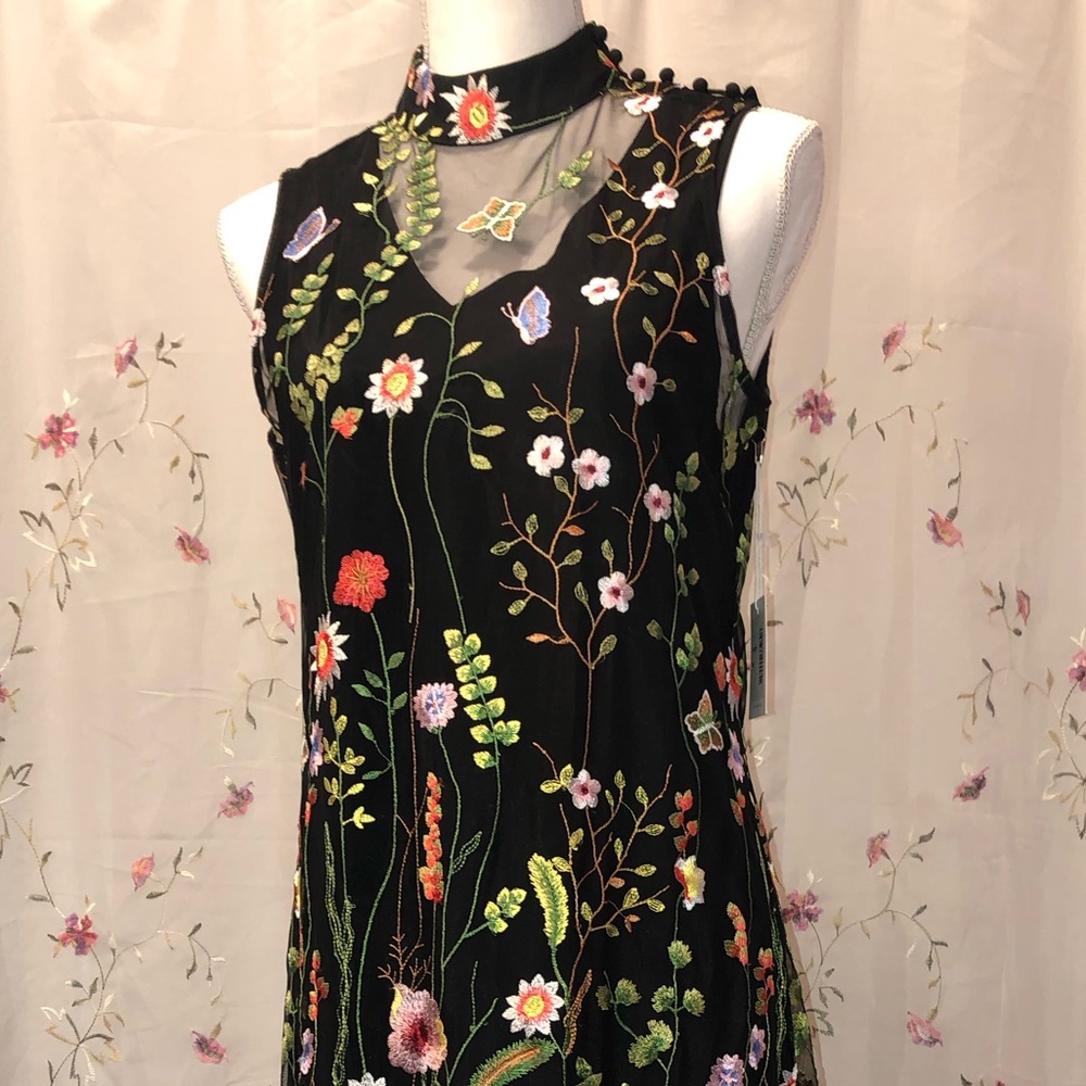 NWT Ecru Embroidered Dress - Picture 6 of 15
